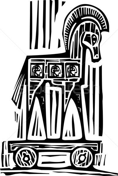402x600 Trojan Horse Vector Illustration Jeffrey Thompson