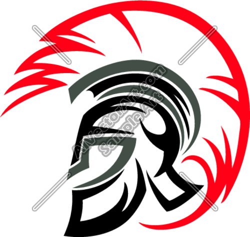500x474 Trojan Mascot Clipart