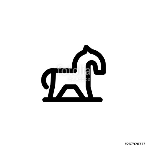 500x500 Trojan Horse Icon Vector Illustration Stock Image And Royalty