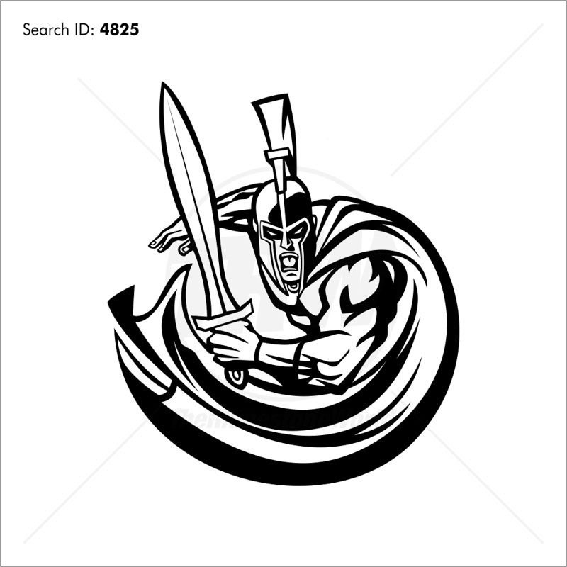 800x800 Trojan Vector Mascot