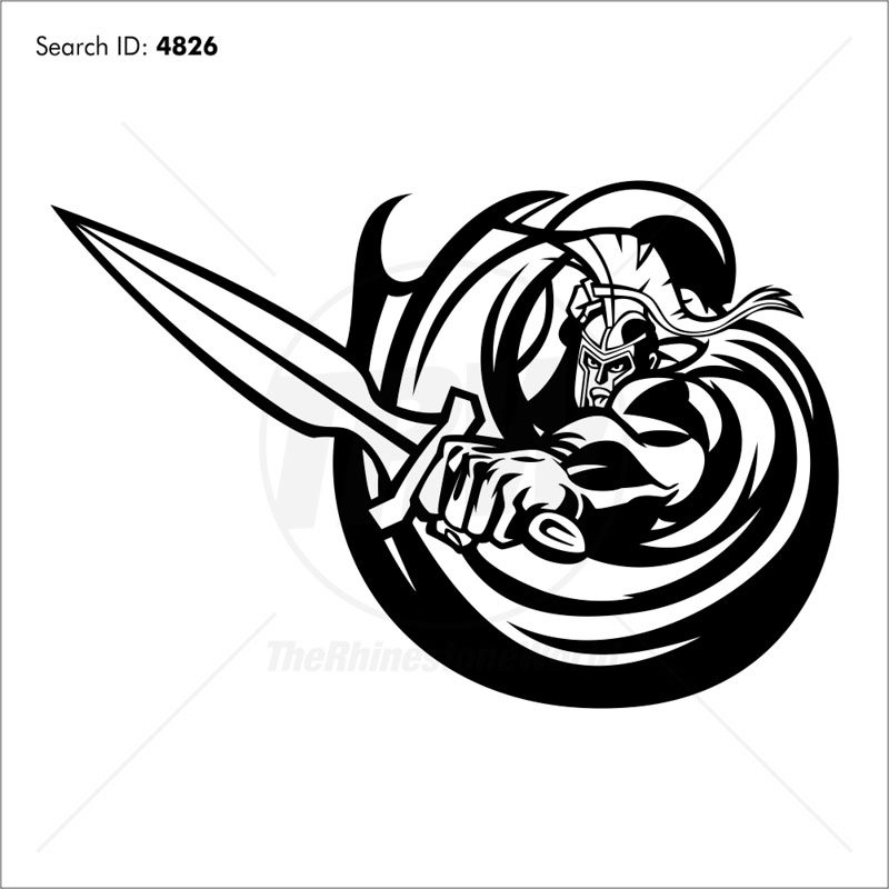 800x800 Trojan Vector Mascot