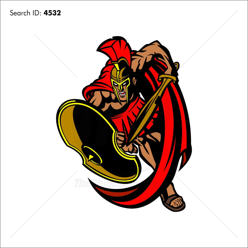 800x800 Trojan Vector Mascot