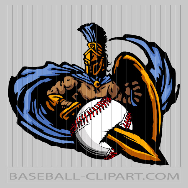 600x600 Baseball Clipart Trojan Image Easy To Edit Vector Format