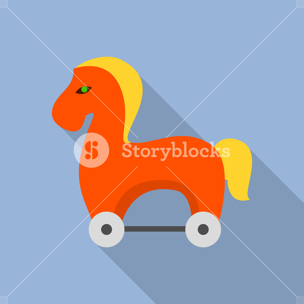 1000x1000 Trojan Horse Icon Flat Illustration Of Trojan Horse Vector Icon
