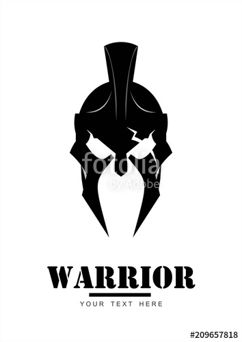 354x500 Warrior Logo, Trojan Mascot, Sparta Centurion Stock Image
