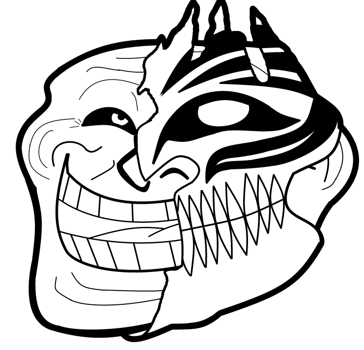 741x713 Troll Face Vector