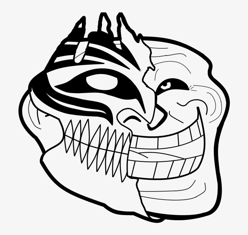 820x778 Troll Face Vector
