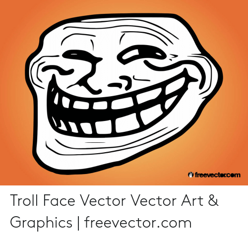 500x482 Troll Face Vector Vector Art Graphics Freevectorcom Troll