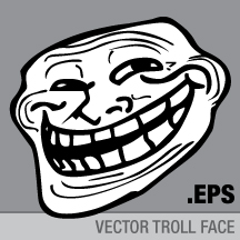 216x216 Vector Troll Face