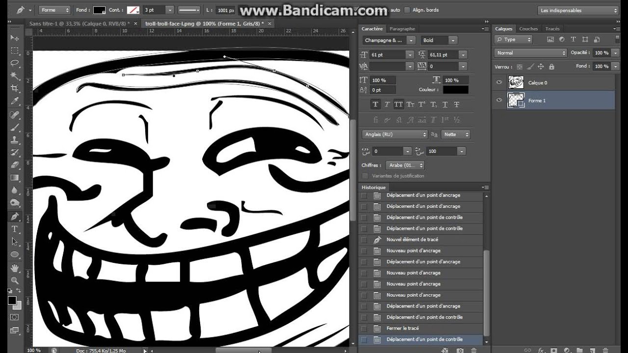 1280x720 Create Vector Troll Face Photoshop !