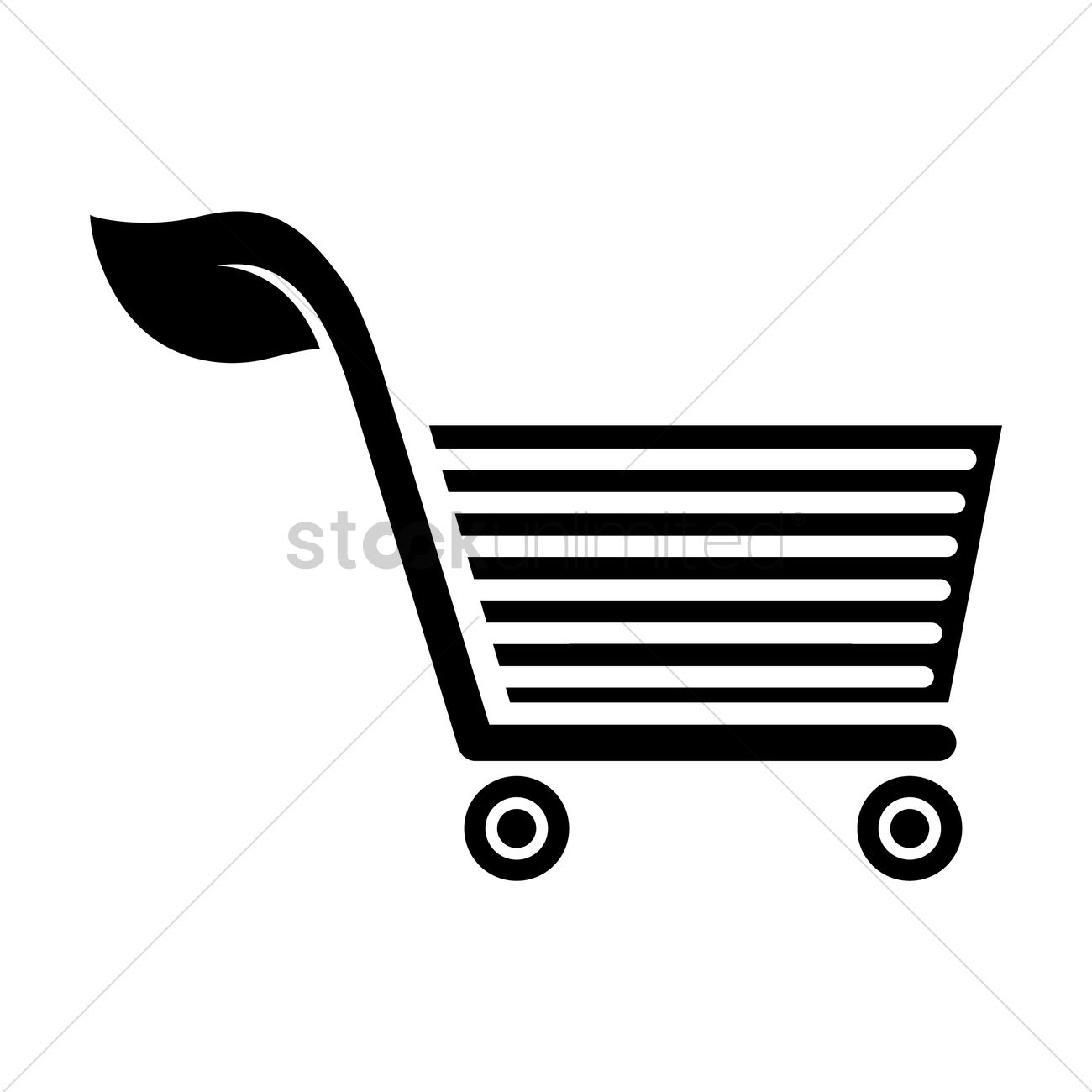 1300x1300 Silhouette Of Trolley Vector Image