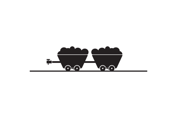 580x386 Coal Trolley Vector Icon Graphic