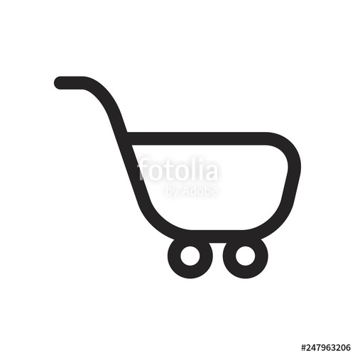 500x500 Trolley Vector Icon Stock Image And Royalty Free Vector