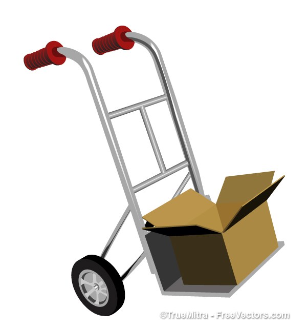 600x642 Download Free Trolley Vector Illustration