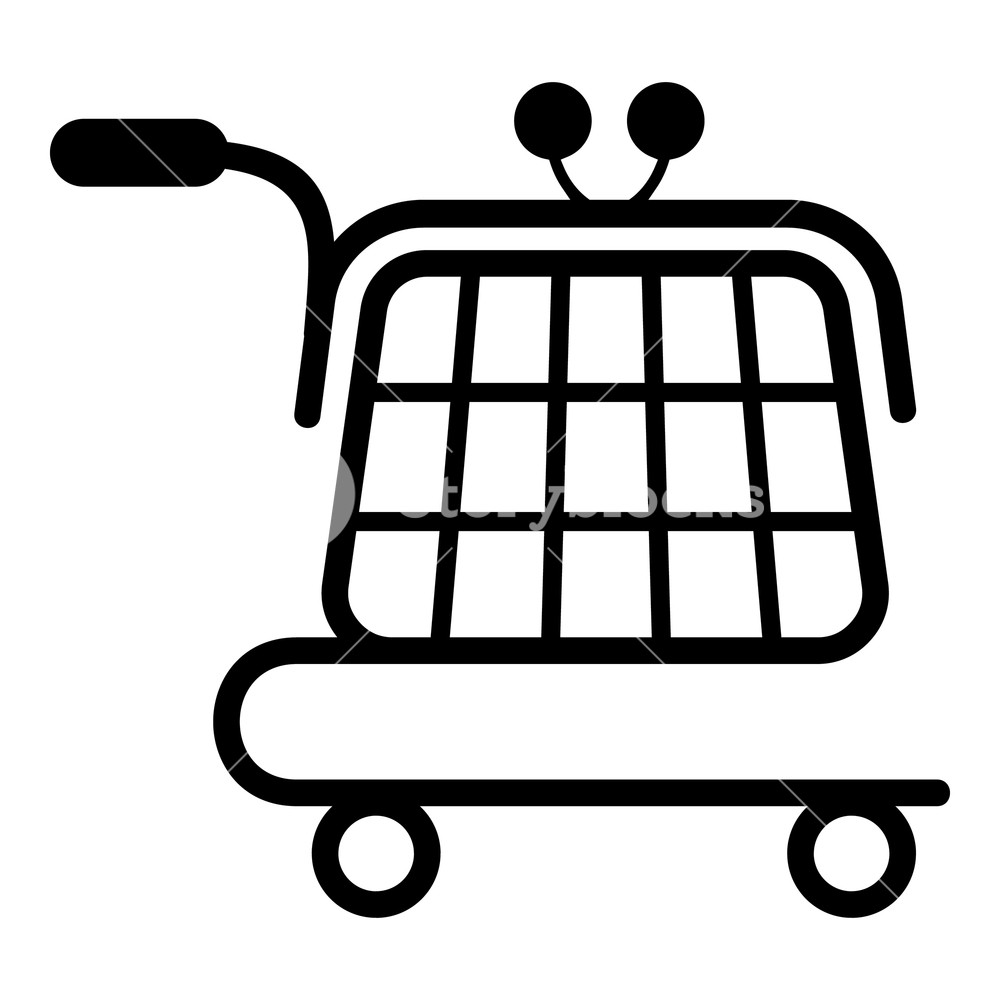 1000x1000 Economy Trolley Icon Simple Illustration Of Economy Trolley