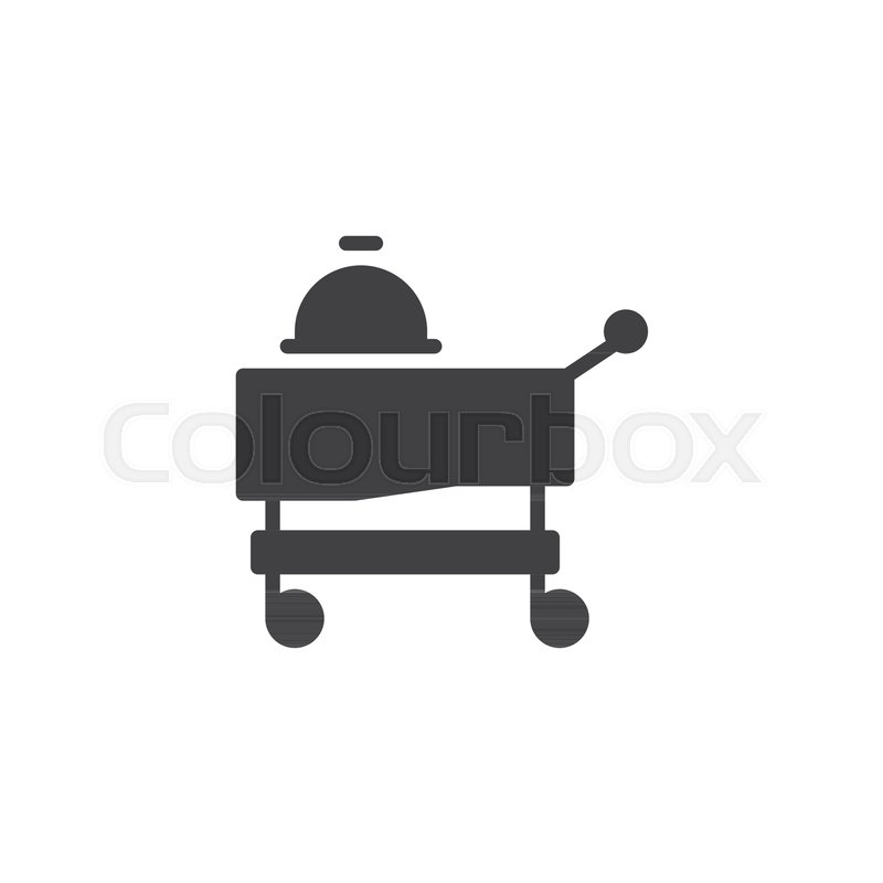 800x800 Food Trolley Vector Icon Filled Flat Stock Vector Colourbox