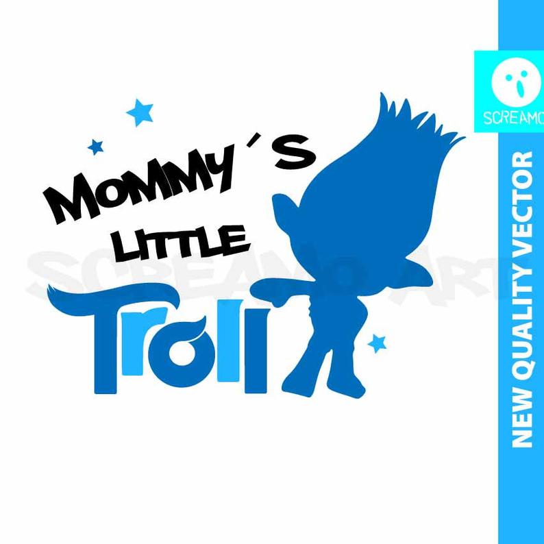 794x794 Trolls Mommys Little Troll Clipart Vector Print Etsy