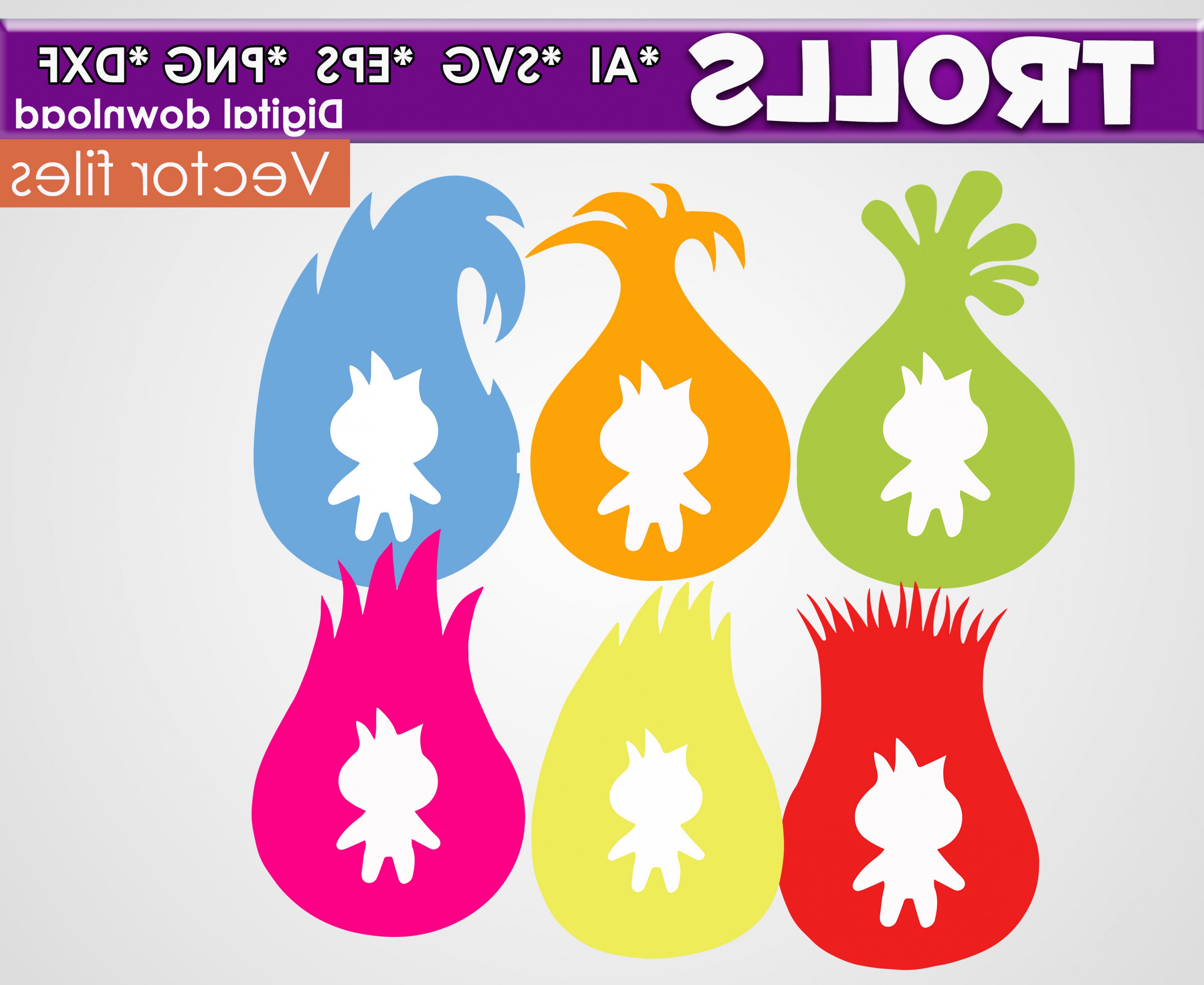 3578x2929 Trolls Png Hairstyles Vector Soidergi