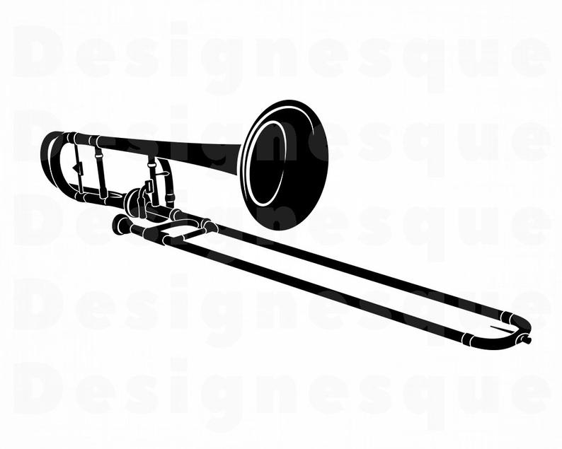794x635 Trombone Trombone Clipart Trombone For Cricut Etsy
