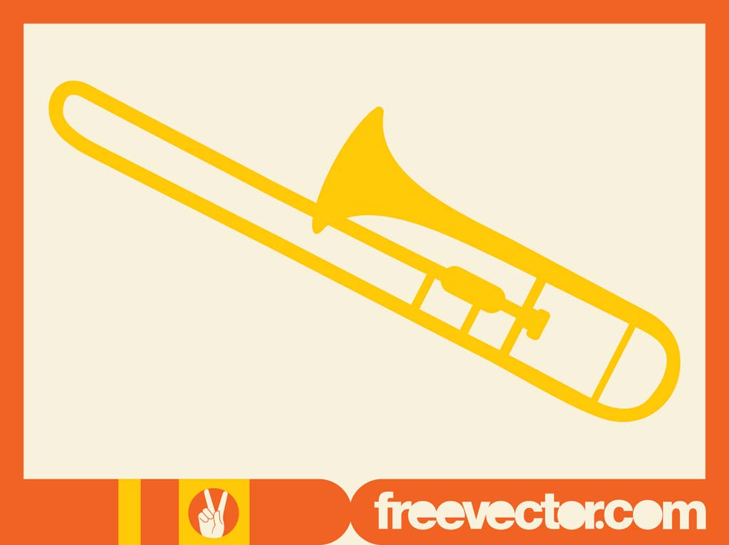 1024x765 Trombone Vector Vector Art Graphics