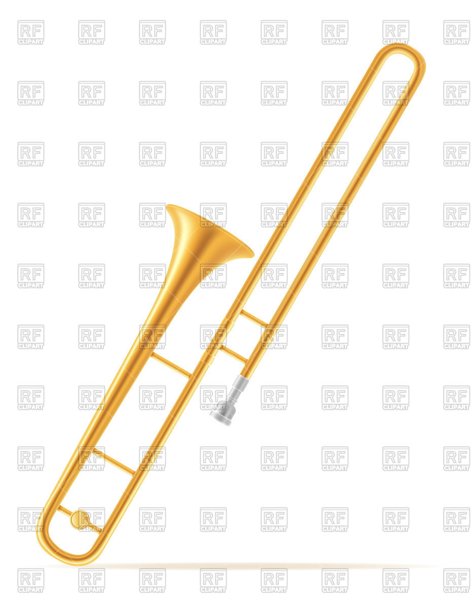 933x1200 Trombone Wind Musical Instrument Vector Image Of Music Konturvid