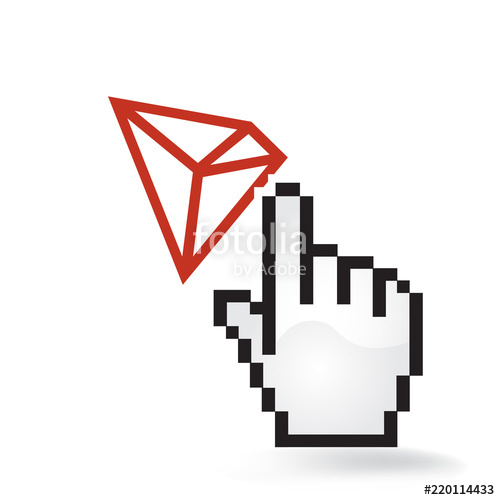 Tron Cryptocurrency Coin Sign Hand Cursor Click Isolated Stock 500x500 Tron Cryptocurrency Coin Sign Hand Cursor Click Isolated Stock