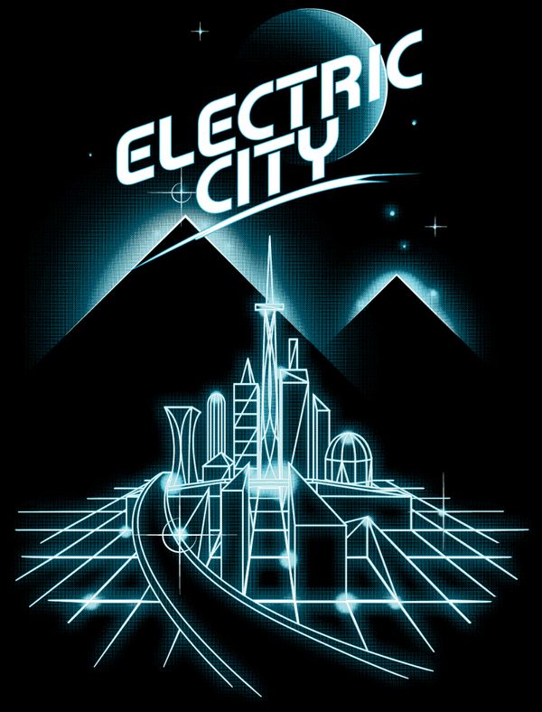 600x788 Retro Futurism Tron Art, Art, Free Vector Art