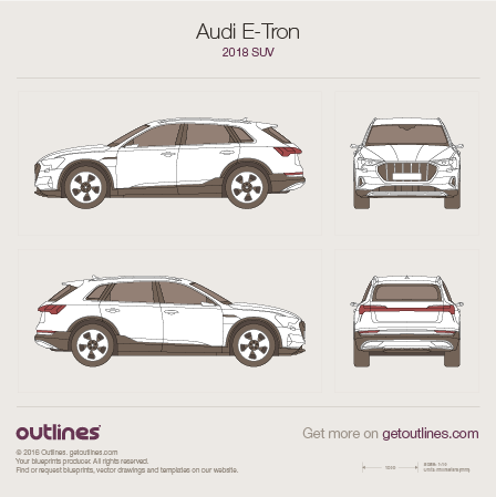 448x449 Audi E Tron Suv Drawings