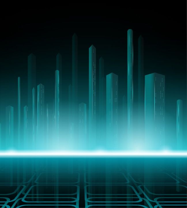 649x722 Tron Cityscape Hoodie Sensape In Free Vector Art, Vector Free