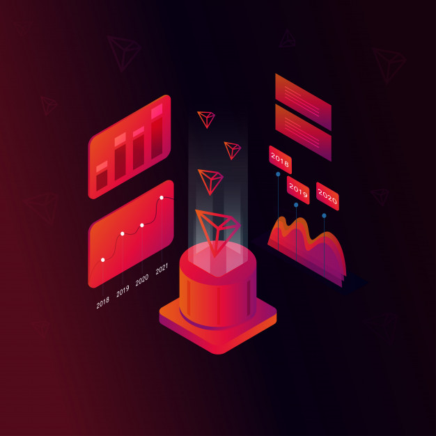 626x626 Tron Coin Isometric Concept Vector Premium Download