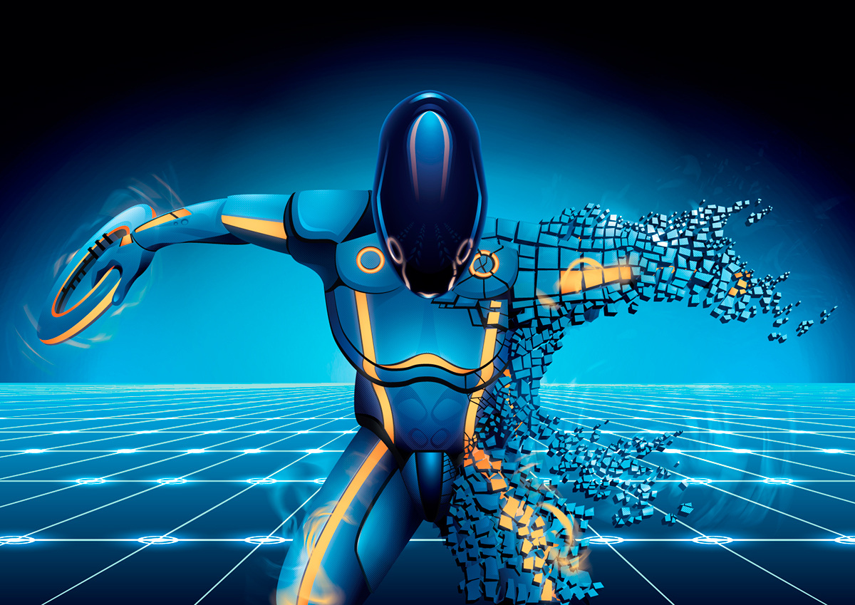 1200x849 Tron Vector Art Illustration On Behance