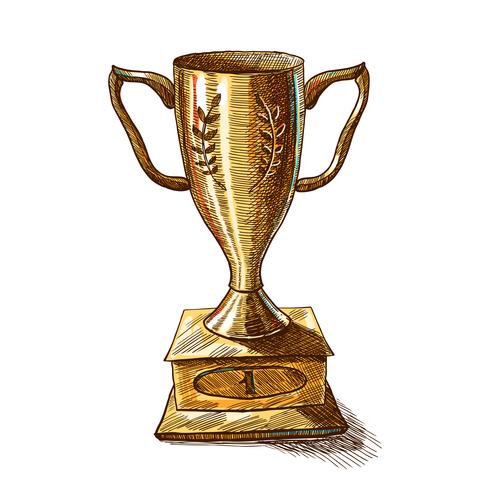 490x490 Golden Trophy Cup