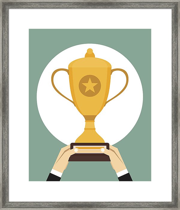 600x700 Male Hands Holding Winner's Cup Winner Trophy Awards Trophy Cup