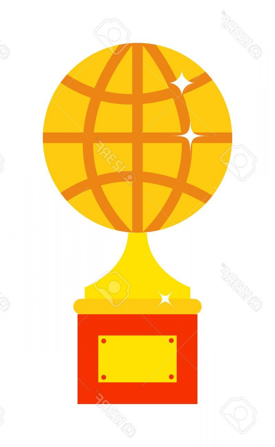 961x1560 Photostock Vector World Globe Trophy Cup Vector Globe Award