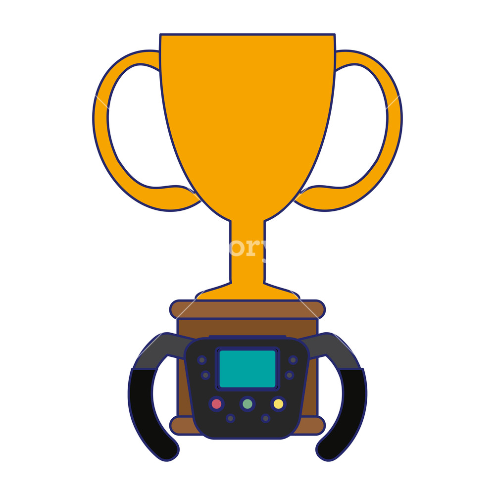 1000x1000 Racing Chmapionship Trophy Cup Vector Illustration Graphic Design