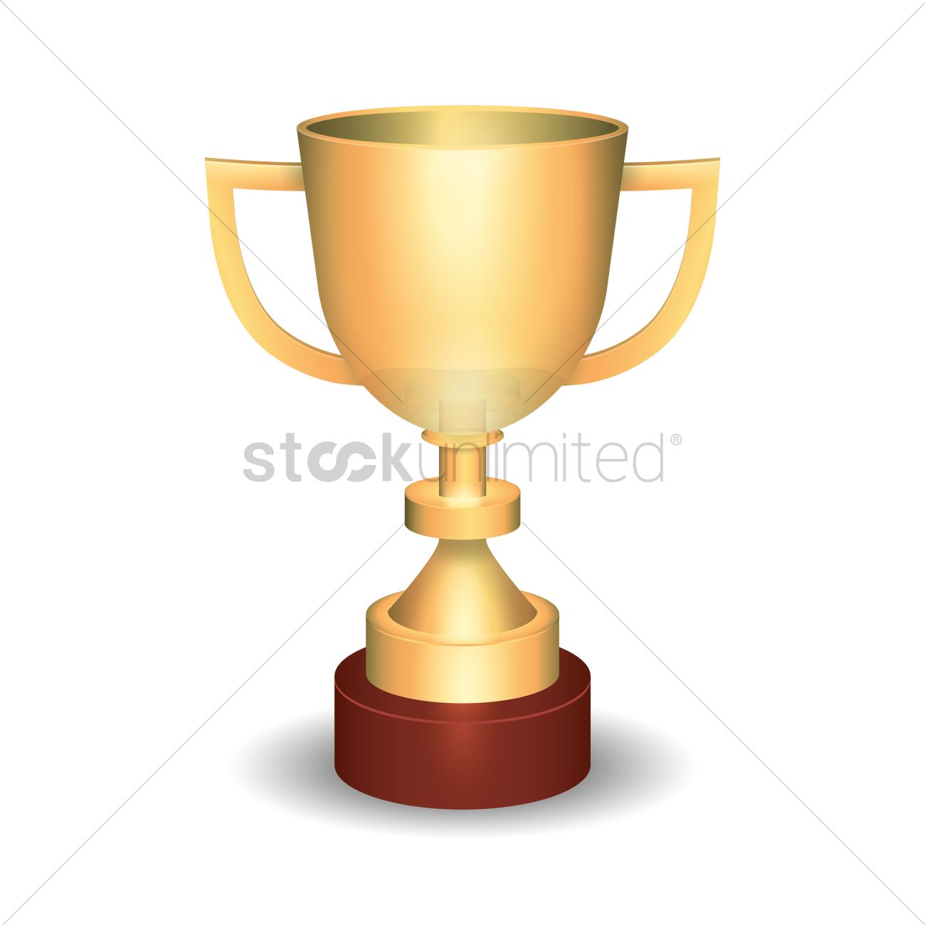 1300x1300 Gold Trophy Cup Vector Image