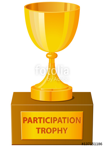 352x500 Participation Trophy Vector In Stock Image And Royalty Free