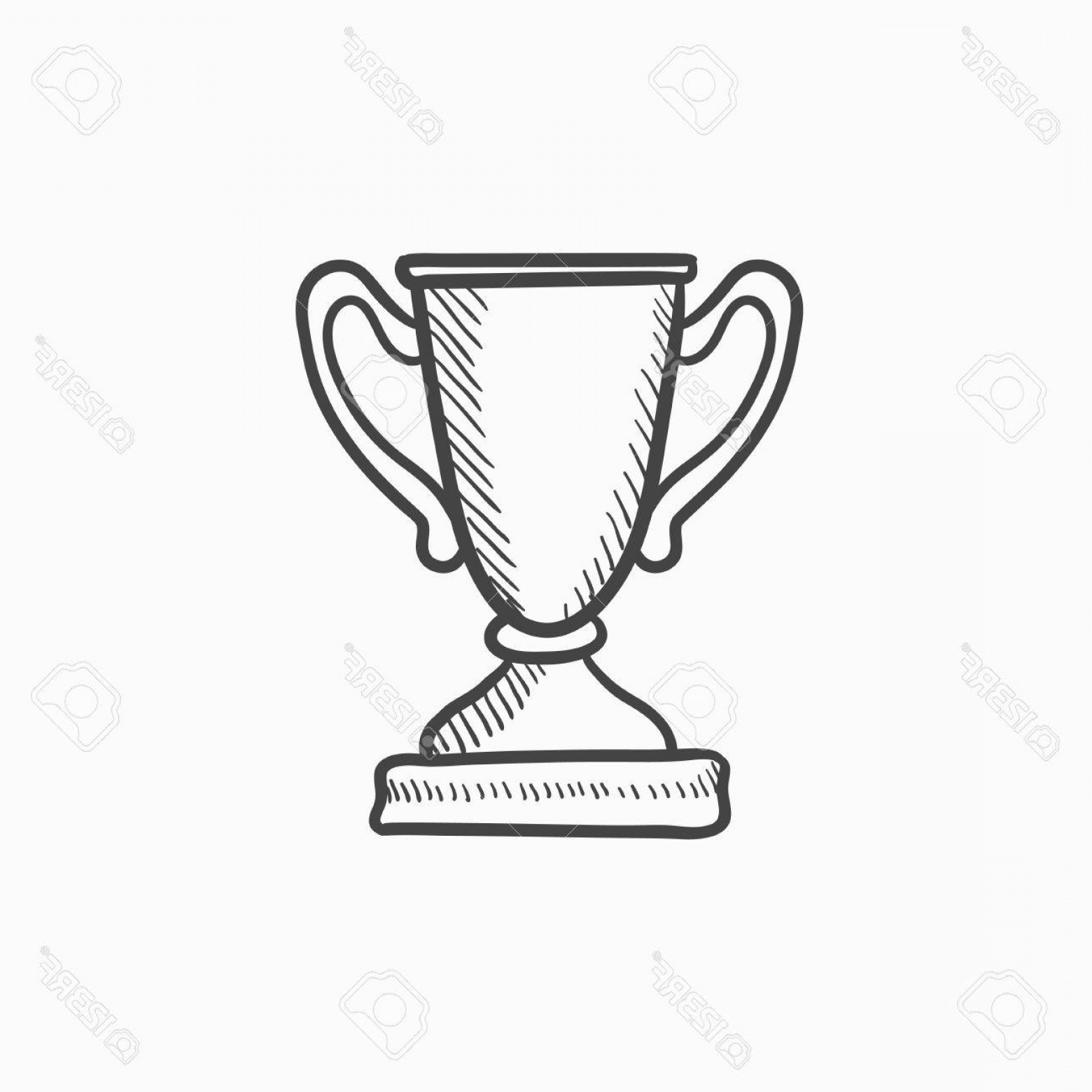 1560x1560 Photostock Vector Trophy Vector Sketch Icon Isolated On Background