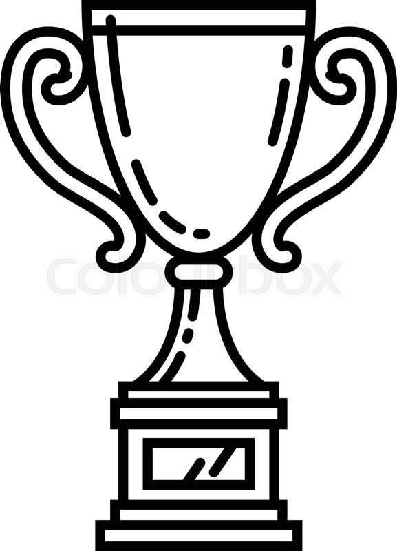 577x800 Trophy Vector Illustration Stock Vector Colourbox