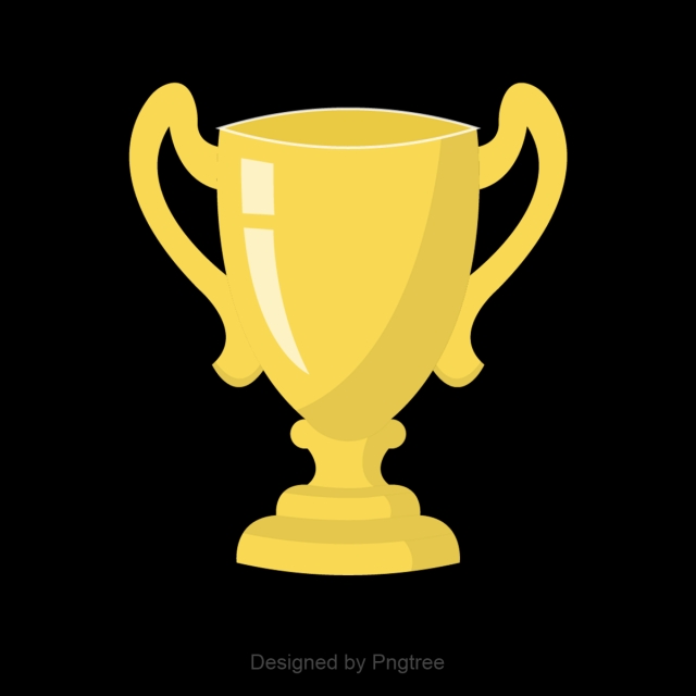 640x640 Flat Trophy Vector, Flat Trophy, Trophy, Cup Png And Vector