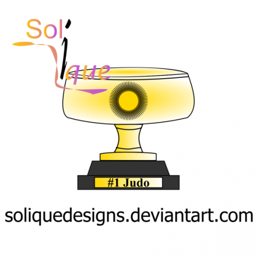 518x518 Judo Trophy Vector