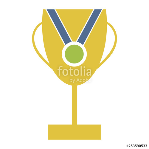 500x500 First Place Medal And Trophy Vector Stock Image And Royalty Free