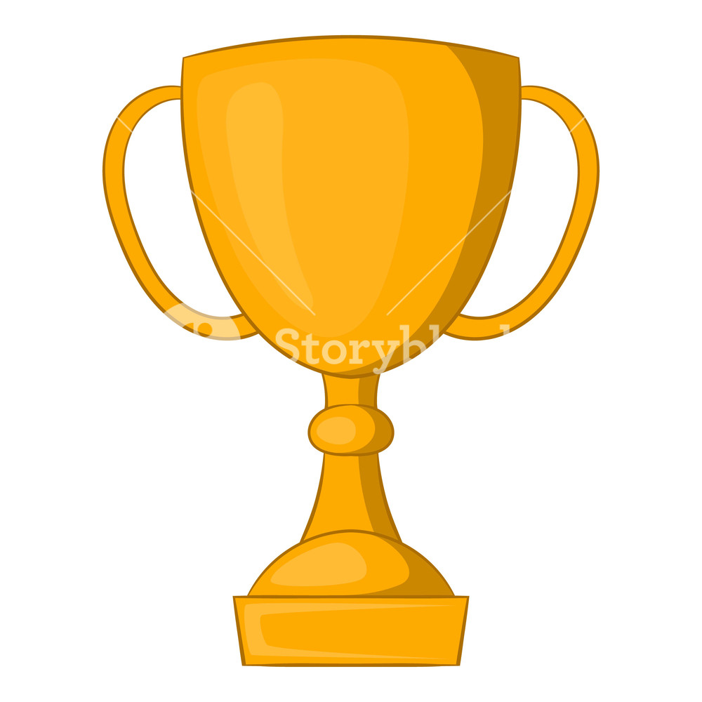 Golden Trophy Cup Icon Cartoon Illustration Of Golden Trophy Cup 1000x1000 Golden Trophy Cup Icon Cartoon Illustration Of Golden Trophy Cup