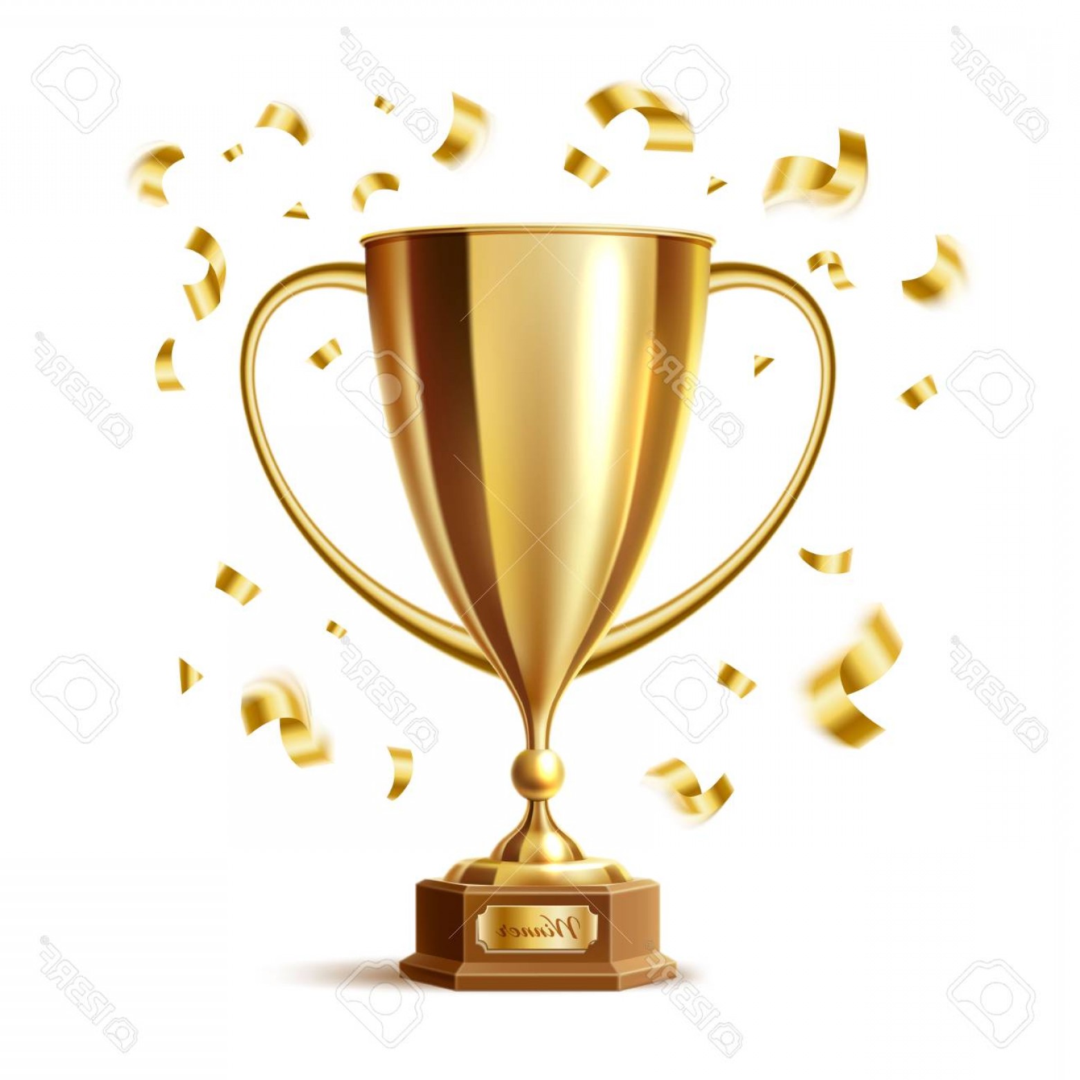 1560x1560 Photostock Vector Vector Realistic Golden Trophy Vector