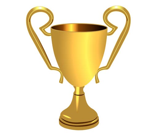 500x449 Golden Race Trophy Vector Template