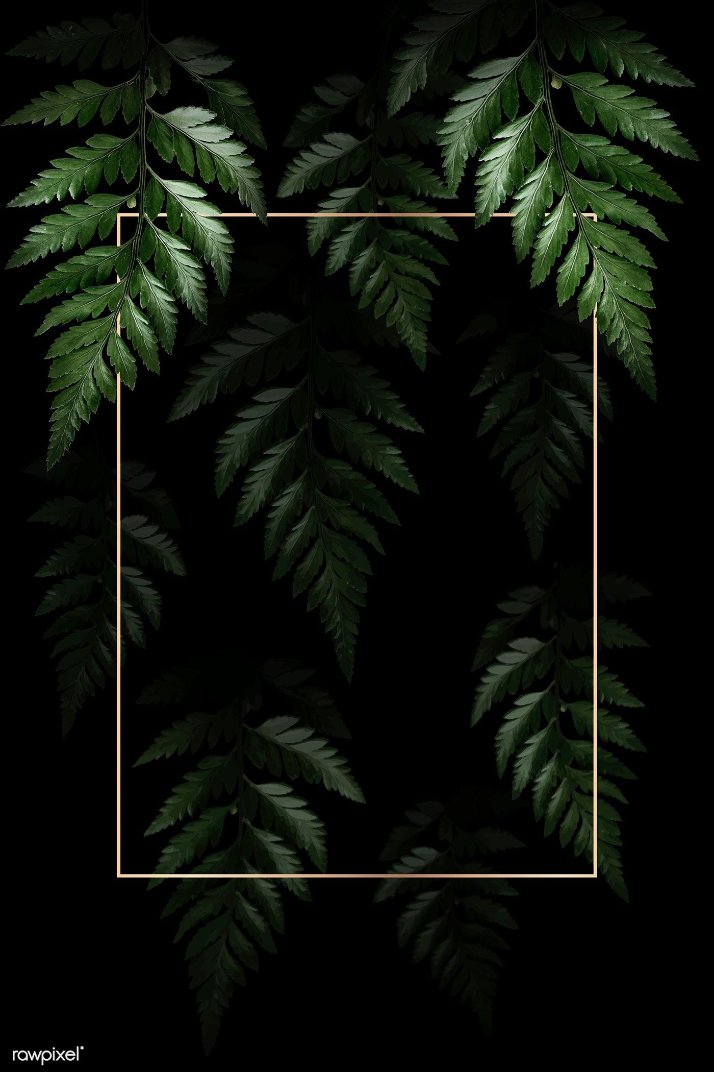 Download Premium Vector Of Rectangle Golden Frame On A Tropical 1400x2100 Download Premium Vector Of Rectangle Golden Frame On A Tropical