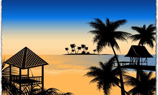 550x330 Tropical Beach Vectors For Download