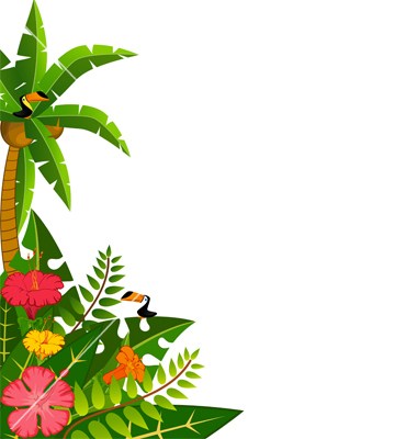 Tropical Border Vector