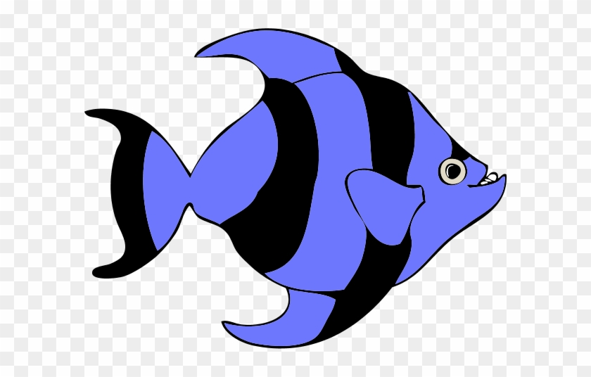 840x536 Striped Tropical Fish Vector
