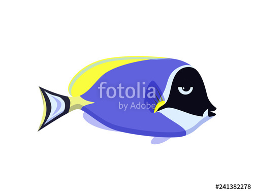 500x378 Cute Fish Vector Illustration Icons Set Tropical Fish, Sea Fish